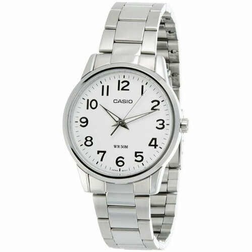 фото Наручные часы casio collection, серебряный, белый