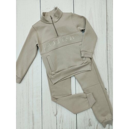 Комплект одежды Мой Ангелок, размер 128, бежевый