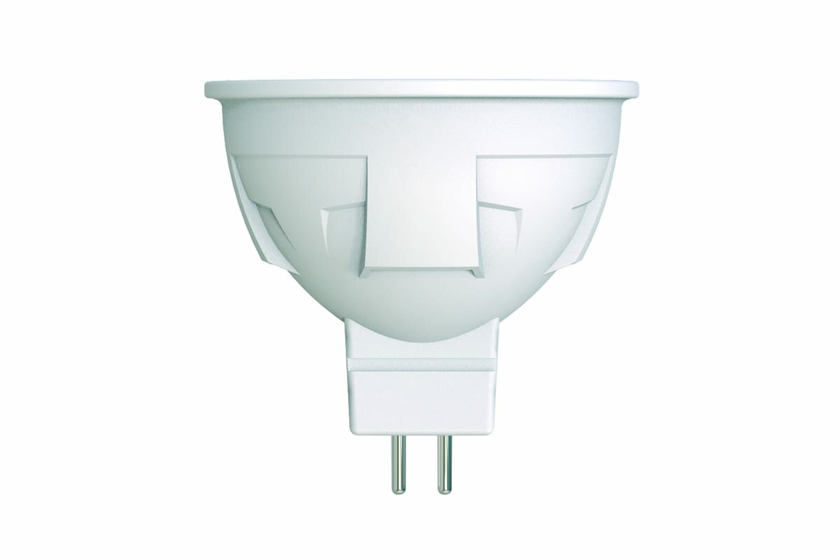 Uniel Лампа светод, диммир. Форма JCDR Серия яркая LED-JCDR 6W/NW/GU5.3/FR/DIM PLP01WH UL-00003989