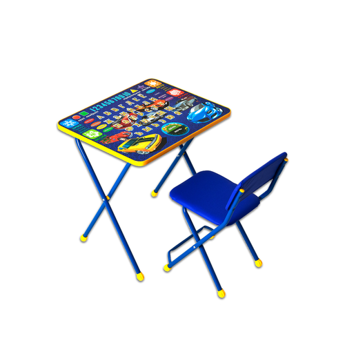 Стол и стул детский набор складной мебели МАШИНКИ-2 синий 2999₽