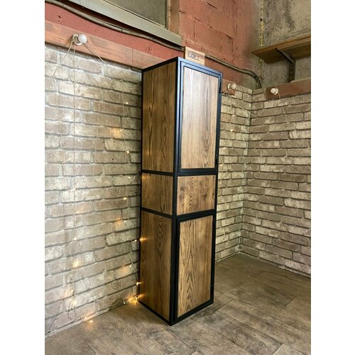 Пенал EasyLOFT в стиле лофт настенныйподвесной массив ясеня 43х36х160 см 80262₽