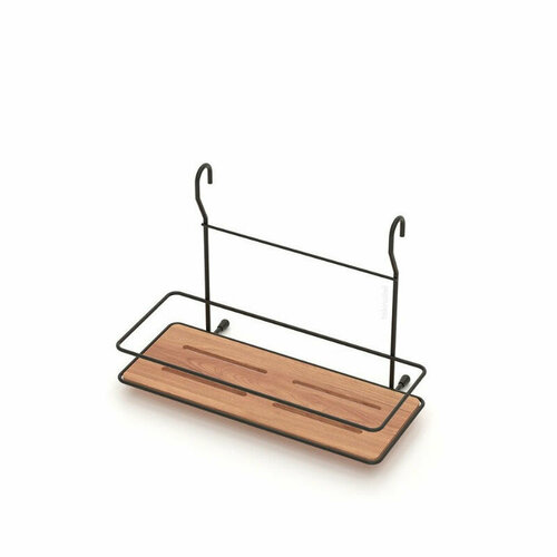 Полка для рейлинга MG065B 12*30*22 см (черная) Dinastel черный