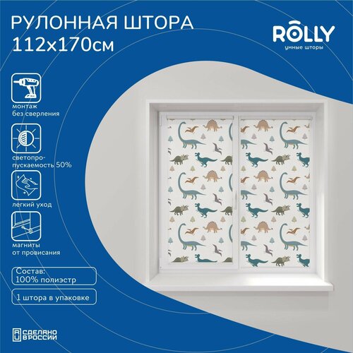 Шторы рулонные Rolly Premium принт 