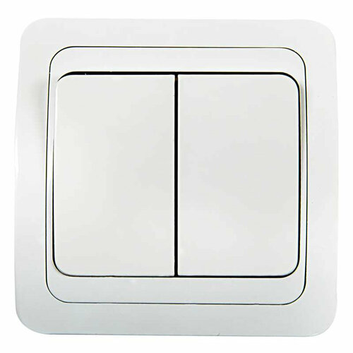 Выключатель 2-кл. СП Classico 10А IP20 2023 бел. ASD /, IN HOME 4680005959860 (1 шт.)
