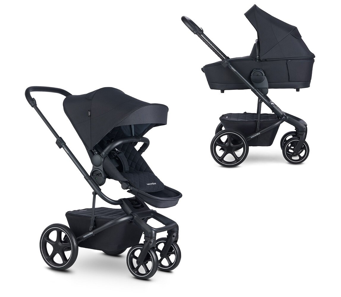 Коляска 2 в 1 Easywalker Harvey5 Premium Diamond Black/черный