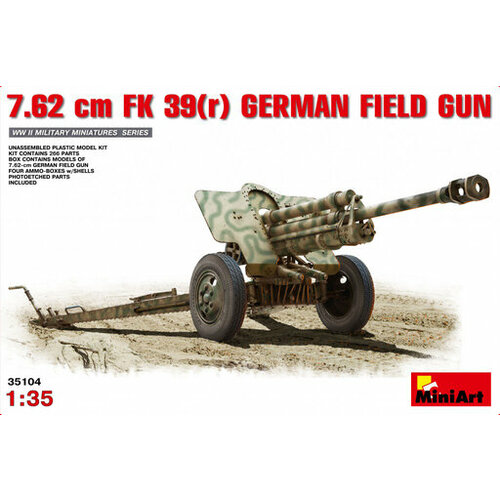 35104 MiniArt Немецкая полевая пушка 7,62 см FK-39 1/35 немецкая полевая пушка 7 62см fk 39 r 1 35 35104