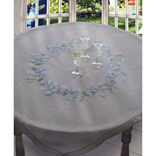 Bluebell Tablecloth (Скатерть Колокольчики) #02330 Anchor Набор для вышивания 91 x 91 см Гладь