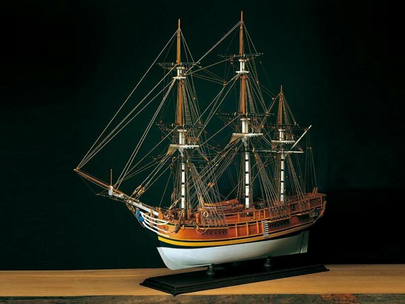 Набор для постройки модели корабля HMS BOUNTY английский шлюп 1787 г. Масштаб 1:60