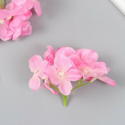 Цветы для декорирования Гортензия розовые 10х10 см 2 шт.