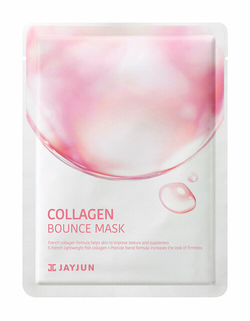 JAYJUN Collagen Bounce Mask Маска тканевая для лица с коллагеном, увлажняющая, 23 мл