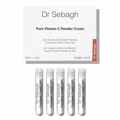 Dr.Sebagh Pure Vitamin C Powder Cream Крем для лица базовый уход с чистым стабилизированным Вит С ампулы 1,92 г 5 шт