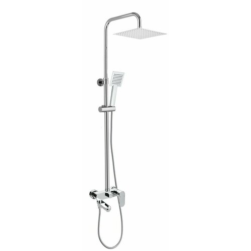 Душевая колонна AQG Wind Blu Sq 21WBC25SUB02 регулируемая по высоте 95-150 см, хром