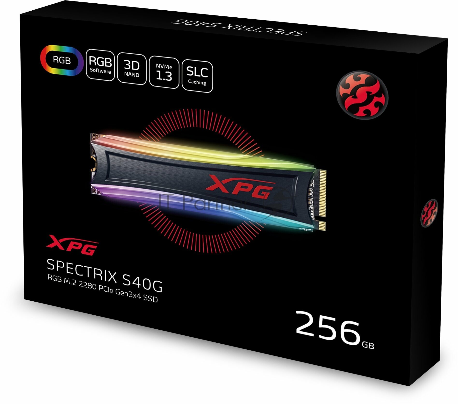 SSD накопитель A-DATA S40G RGB 256ГБ, M.2 2280, PCI-E x4, NVMe - фото №19