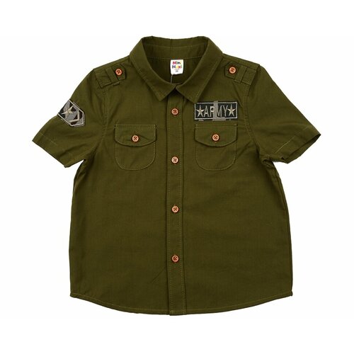 Рубашка Mini Maxi, размер 98, хаки