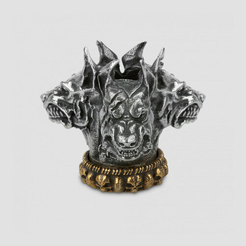 Бусина на темляк «Цербер», размер 1.8х2.2х2.2 см, материал: нейзильбер BR-027