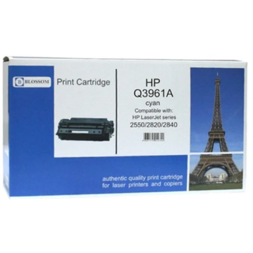 Q3961A Blossom совместимый голубой тонер-картридж для HP Color LaserJet 1500/ 2500/ 2550/ 2820/ 2840 картридж hp 123a q3971a голубой для hp color laserjet 2550 2820 2830 2840