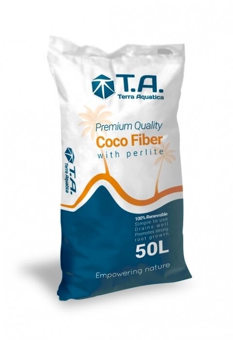 T. A. (GHE) Coco Fiber with perlite (Кокосовый субстрат с перлитом) (50л)