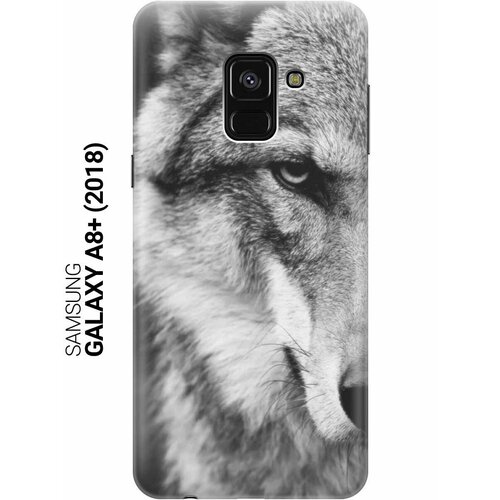 GOSSO Ультратонкий силиконовый чехол-накладка для Samsung Galaxy A8+ (2018) с принтом Спокойный волк gosso ультратонкий силиконовый чехол накладка для samsung galaxy s7 с принтом спокойный волк