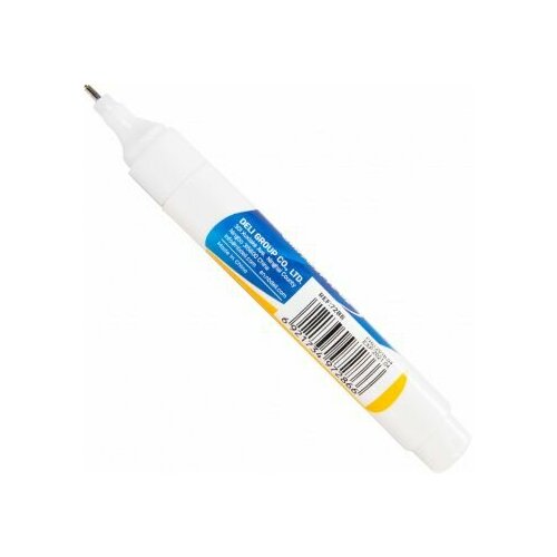 Ручка Deli корректор шариковый белый 8мл (упак:12шт) корректор 8мл карандаш