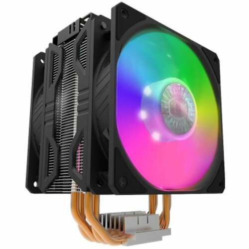 Кулер для процессора Cooler Master CPU Cooler Hyper 212 LED Turbo ARGB, 650-1800 RPM, 160W, Full Socket Support кулер для процессора cooler master hyper 212 black edition черный