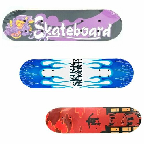 Скейтборд дер. 141-21-8 свет, 71*20