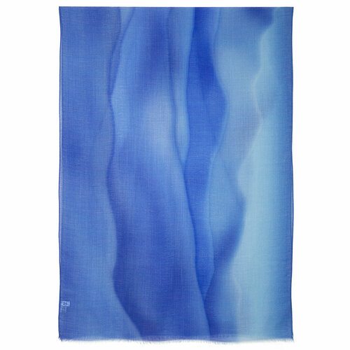 фото Палантин павловопосадская платочная мануфактура,230х80 см, синий