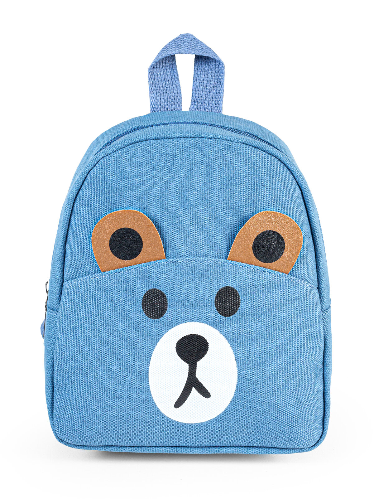 Рюкзак детский в садик для малышей девочек и мальчиков мишка синий