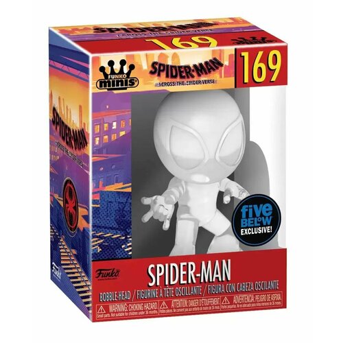 фигурка funko pop человек паук 2099 spider man 2099 1225 Фигурка Funko POP minis! 169 Спайдермен/Spider-Man прозрачный, 5773201