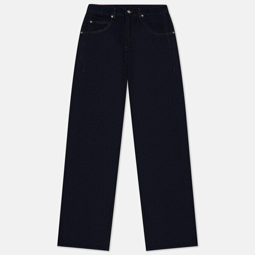 Джинсы UNAFFECTED, прямой силуэт, размер l, синий