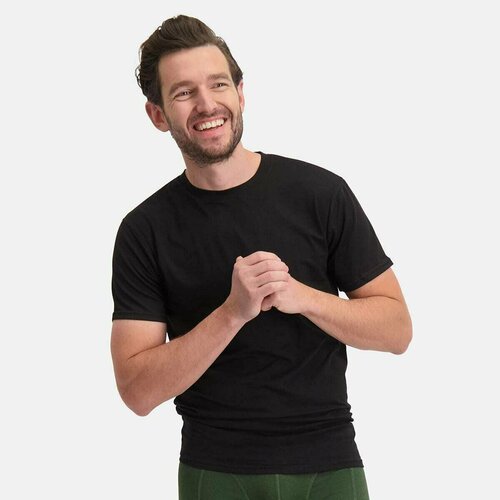 фото Футболка, размер s, черный bamboo basics premium underwear