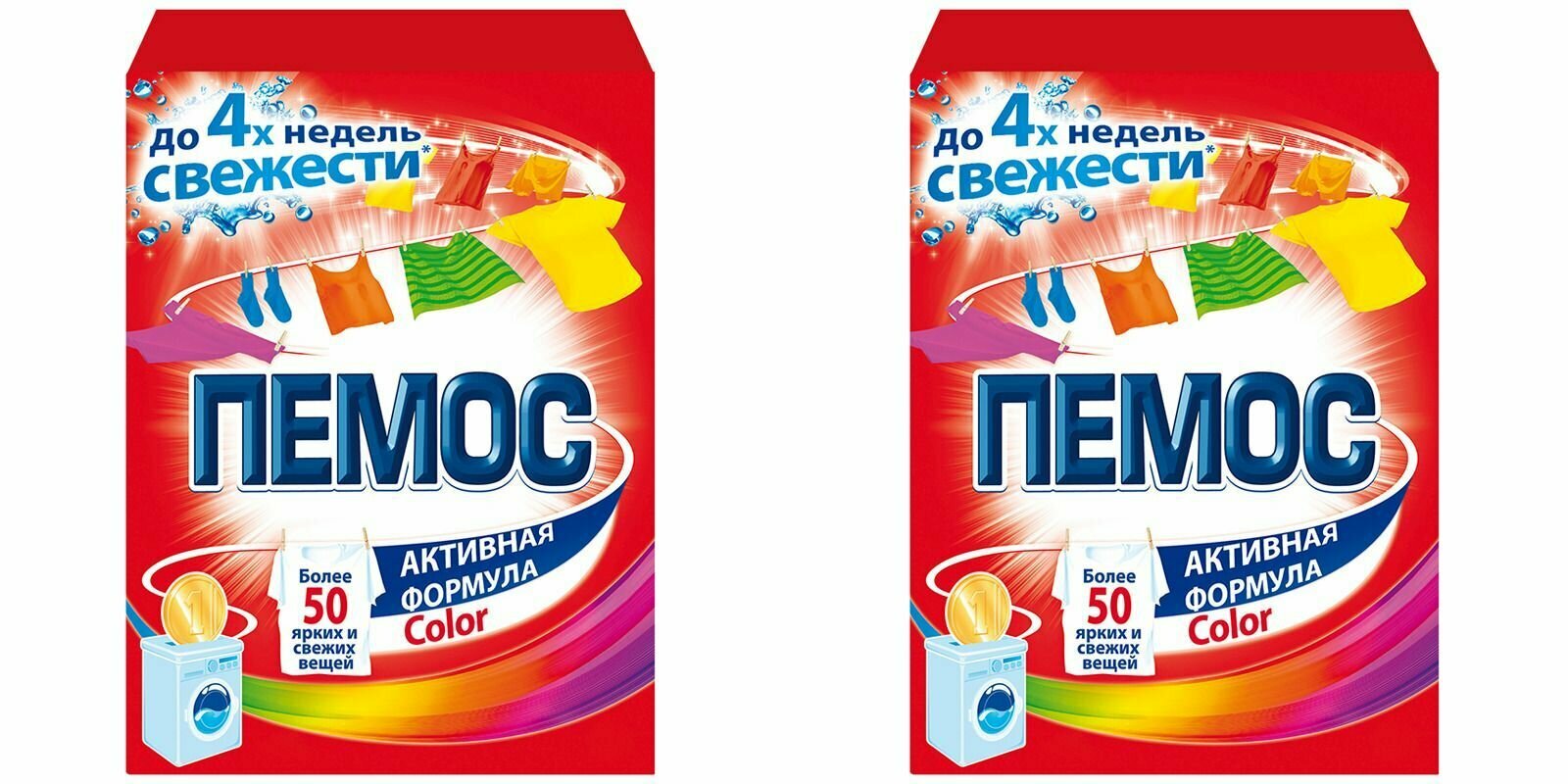 Пемос color Стиральный порошок автомат 350г, 2уп.