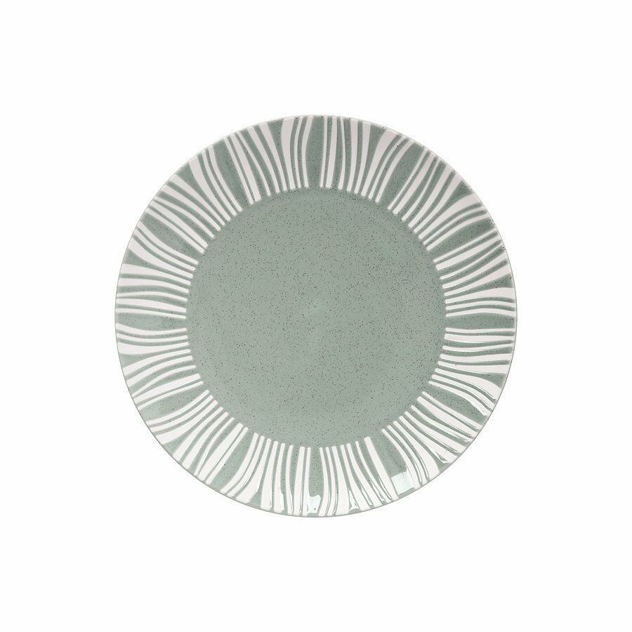 Тарелка "Solaris", 27,5 см, серо-зеленая
