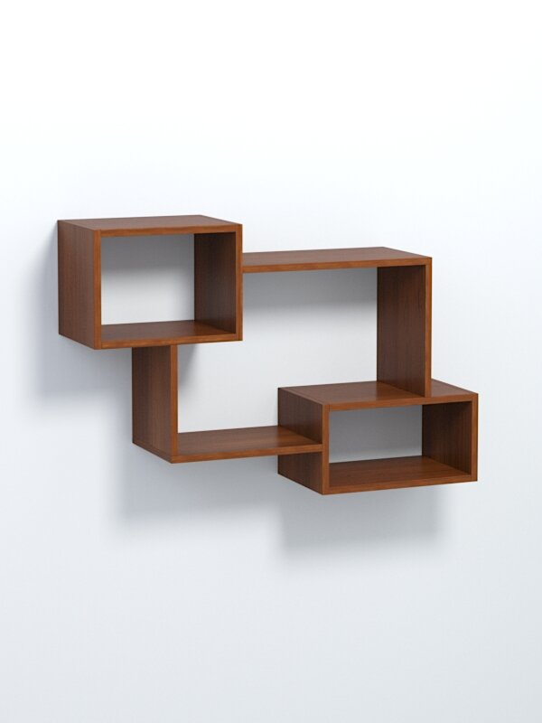 Полка настенная "вайб" №4, Орех. Производитель товара - компания Westcom.