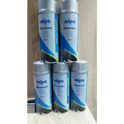 Mipatherm Краска термостойкая серебристая 800C антикоррозионная аэрозоль 400мл 1250₽