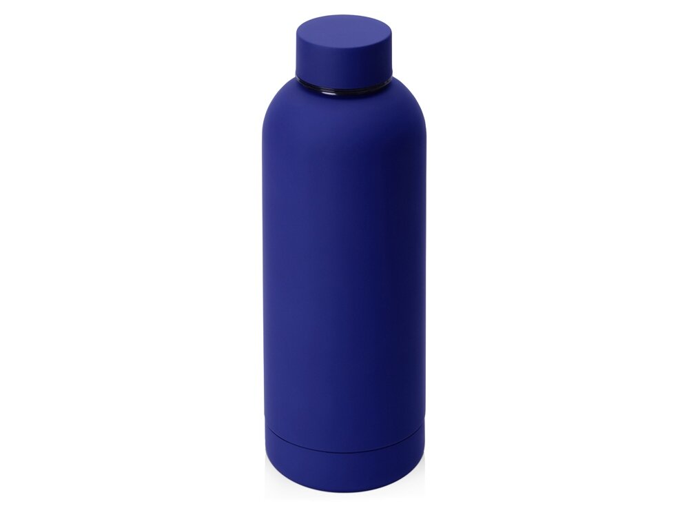 Вакуумная термобутылка с медной изоляцией «Cask», soft-touch, 500 мл, цвет синий
