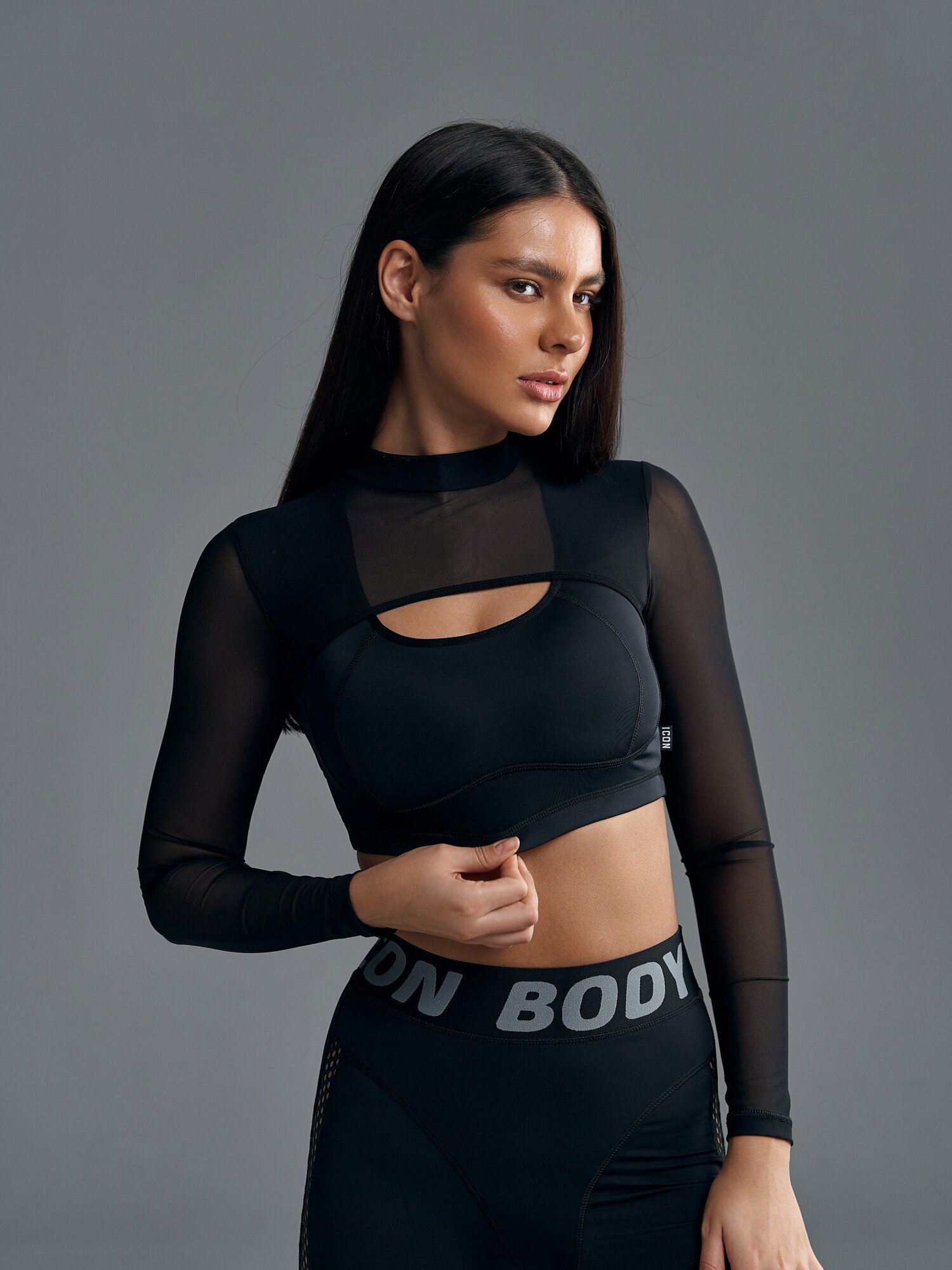 Рашгард спортивный BODY ICON Total Black RS-4007