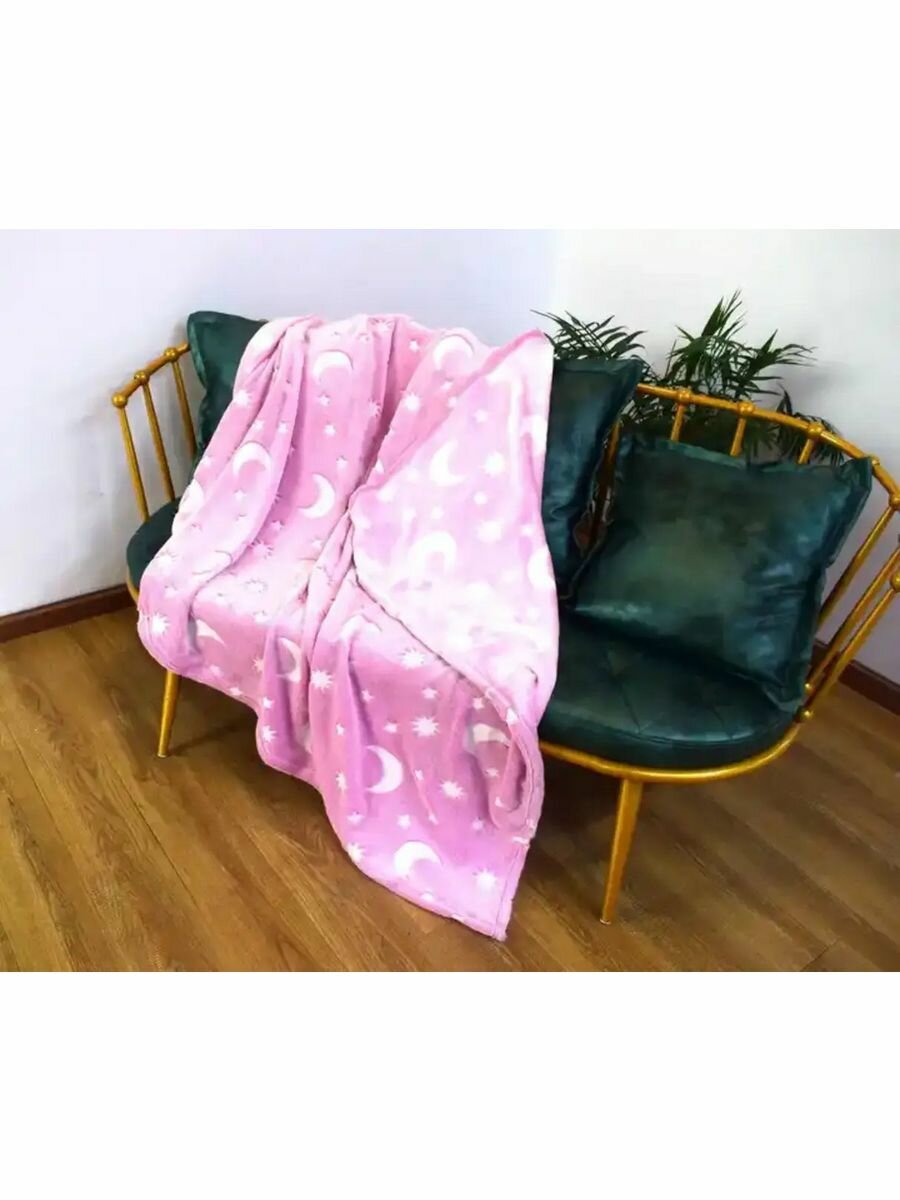 фото Плед светящийся в детскую GOODSTORAGE, розовый