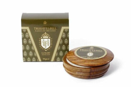 Люкс-мыло для бритья / Truefitt&Hill Luxury Shaving Soap in wooden bowl