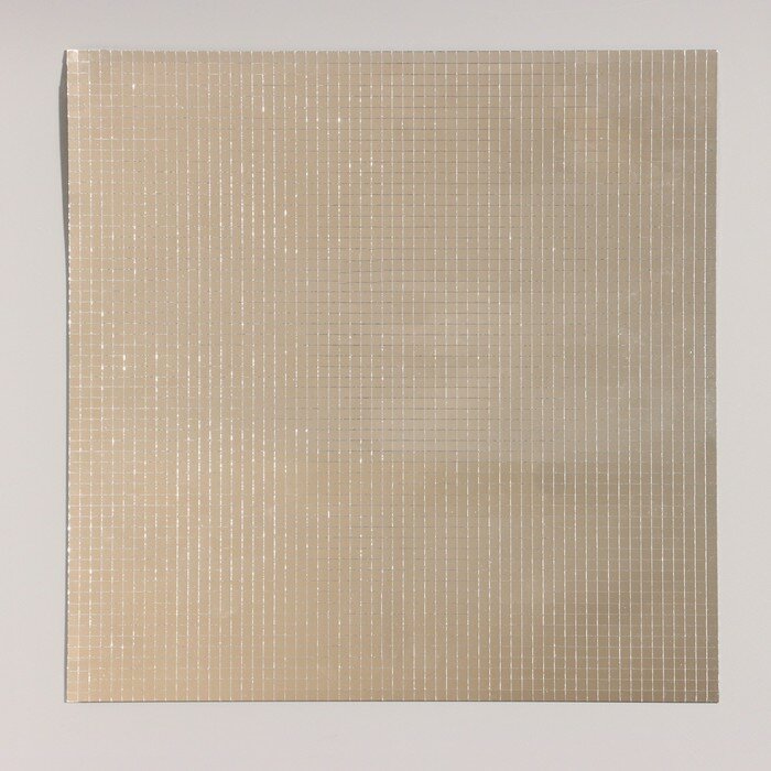 фото Панель самоклеящаяся 30*30см мозаика мелкая, серебро