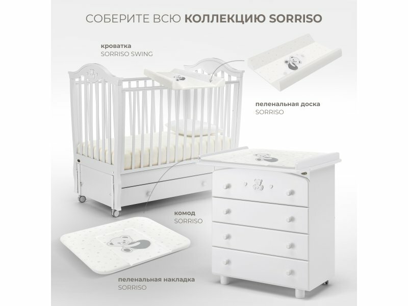 Пеленальная доска Nuovita Parallelo Sorriso, 2 борта, 49х80см (цвета в ассорт.) Ber Ber - фото №17