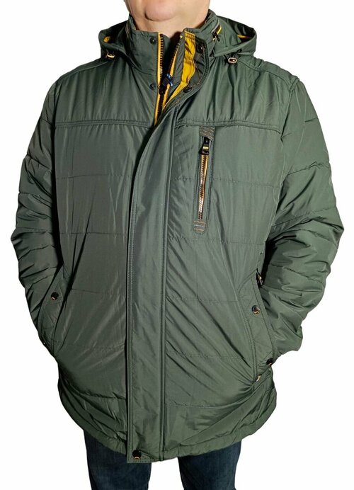Куртка , размер 66, зеленый