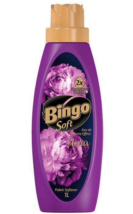 Кондиционер ополаскиватель для белья Bingo Soft AURA (Аура) 1л