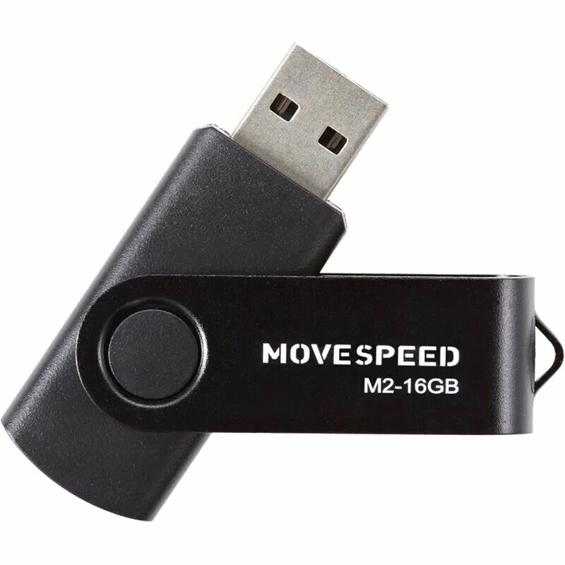 USB2.0 16GB Move Speed M2 черный Move Speed 16GB M2 (M2-16G) - фото №12