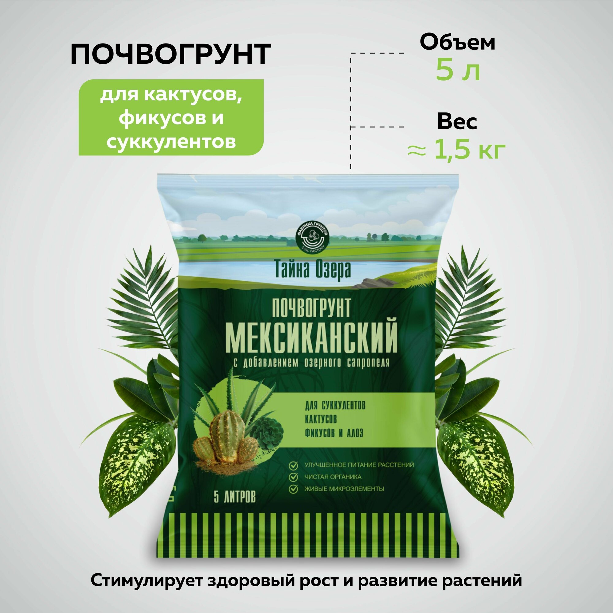 фото Грунт для кактусов. Грунт для суккулентов. Земля для цветов комнатных. Перегной. Торф нейтральный для растений, 5л.