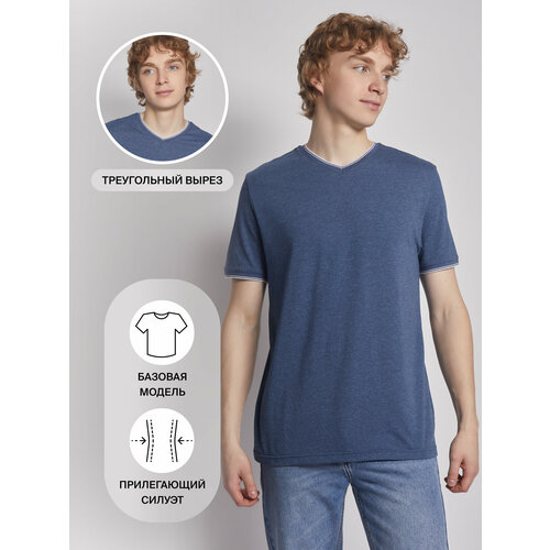 фото Футболка zolla, размер xxxl, голубой