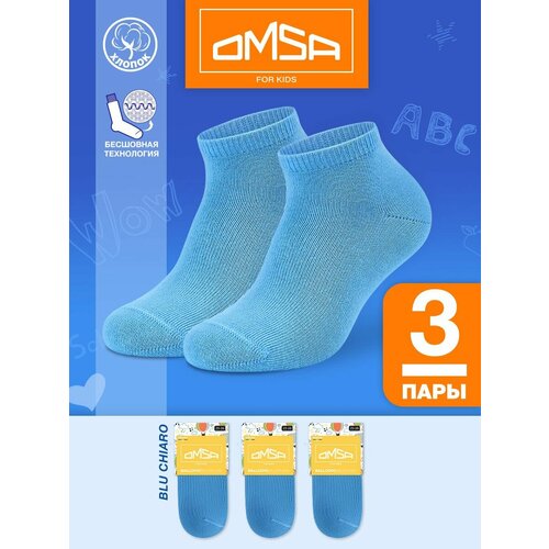 фото Носки omsa размер 35-38 (20-22), голубой