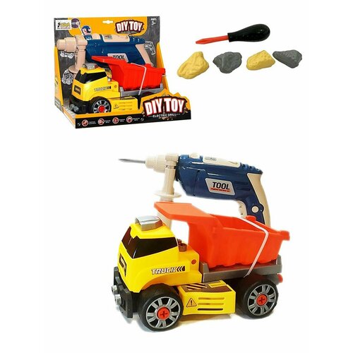 Конструктор Самосвал с шуруповертом DIY Toy, 9902