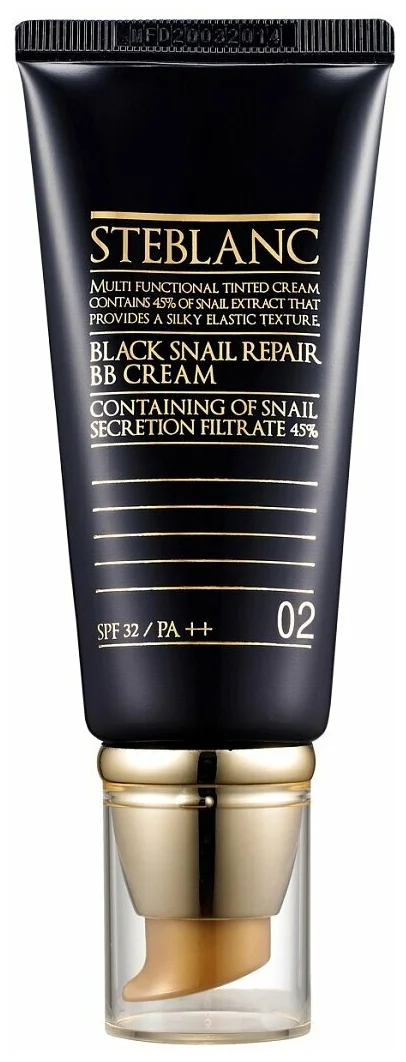 Тональный крем Steblanc Black Snail Black Snail Repair BB Cream, ВВ крем с муцином чёрной улитки, 02