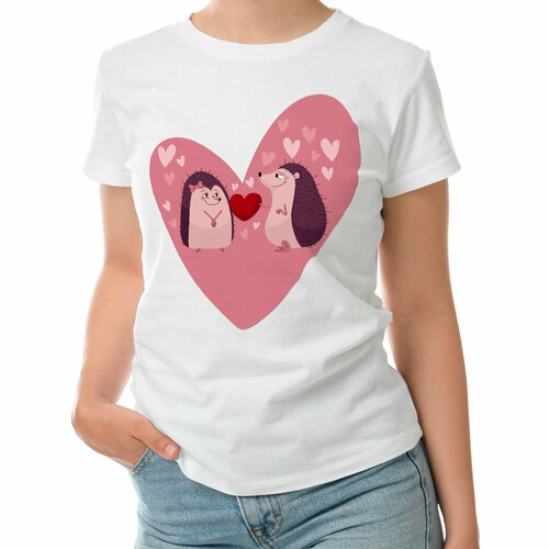 фото Футболка roly, размер l, белый