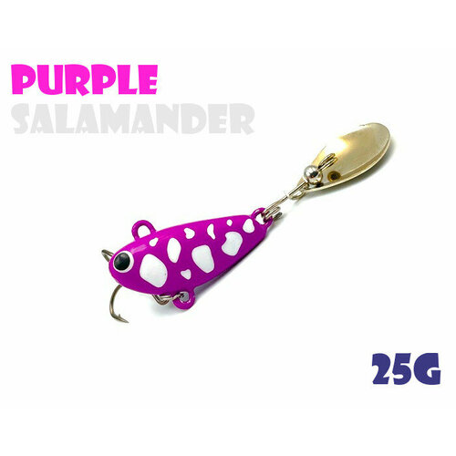 тейл спиннер bullet 25гр black salamander Тейл-Спиннер Uf-Studio Buzzet Bullet 25g #Purple Salamander